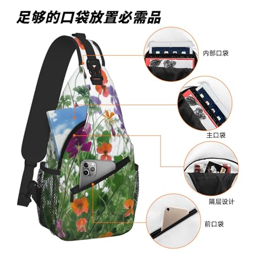 Bolso tipo Sling para hombre y mujer, mochila de viaje y senderismo miniatura 6