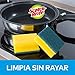 Scotch-Brite Estropajo para fregar sin rayar delicado. 12 esponjas por paquete -...