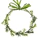 Love Sweety Greenery Flower Headband BOHO Leaf Hair Wreath Bridal Wedding Headpiece Maternity Floral Crown(Pine White)
