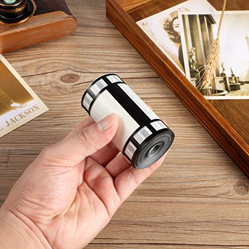 Gejoy 2 Rolls Paper Filmstrip Decorating Material Tape, Hollywood Film Border Roll, 3Inch By 150 Feet #TOP6