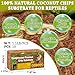 ZeeDix 10PCS Natural Coconut Chips Substrate for Reptiles, Coconut Fiber Husk Reptiles Bedding, Compressed Coco Chips Substrate for Ball Python, Snakes, Tortoise, Hermit Crab, Frogs, Lizard, Tarantula