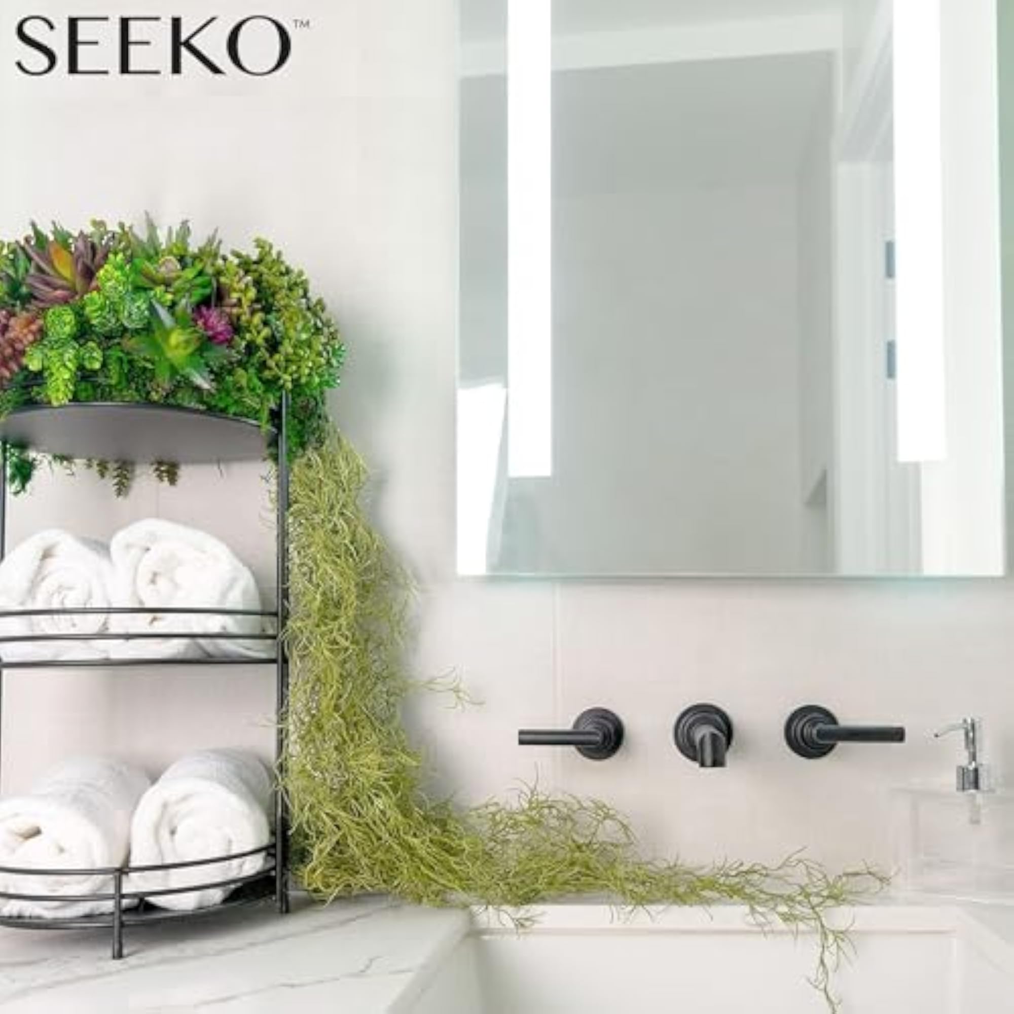 Faux Greenery Spanish Moss for Hanging Plants Decor
