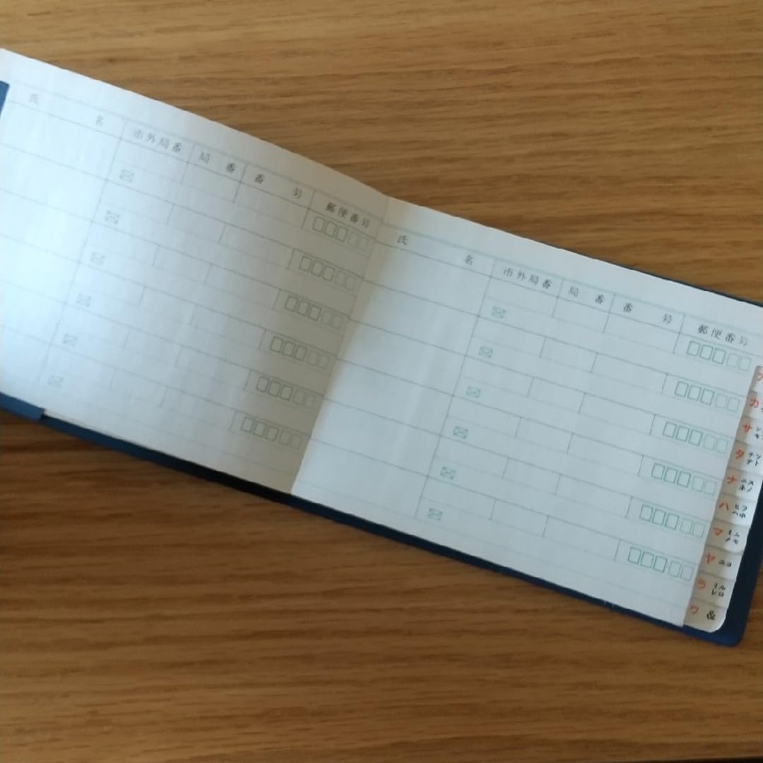 Amazon.co.jp: 昭和レトロアドレス帳〈ネイビー〉 : 文房具・オフィス用品