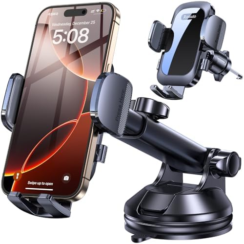 Romuto Phone Holders for Your Car Phone Holder Mount【Super Suctio...