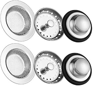 6 Pack of Kitchen Sink Stopper Strainer,Carry360 Anti-Clogging Stainless Steel Sink Disposal Stopper
