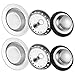 6 Pack of Kitchen Sink Stopper Strainer,Carry360 Anti-Clogging Stainless Steel Sink Disposal Stopper, Perforated Basket Drain Filter Sieve or Keep Water for Kitchen Sink Drain