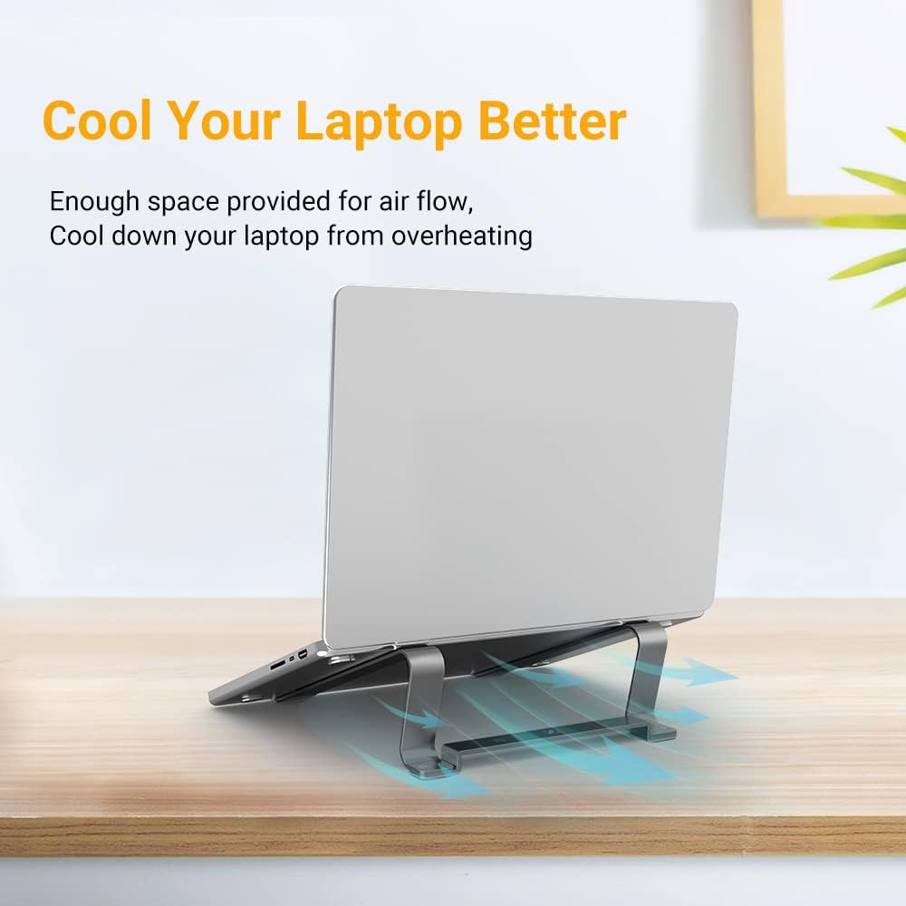 Laptop Stand for MacBook Aluminum Cooling Ergonomic Computer Riser Holder BSL901G