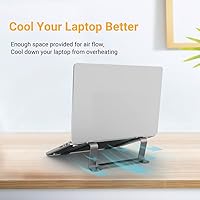 Vista 3 de Soporte para computadora portátil para MacBook Aluminio Refrigeración Ergonómico Soporte Elevador de Computadora BSL901G