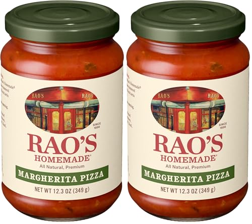 Image of Rao's Homemade Margherita Pizza Sauce Made with Italian Tomatoes, 12.3 oz (Pack of 2)