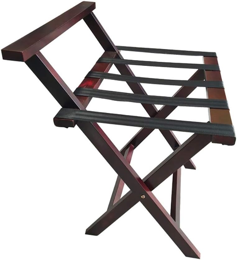 Luggage Rack, Folding Luggage Rack Folding Luggage Rack with Backrest Hotel Bedroom Suitcase Support Travel Bag Holder,One Color