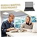 TOVINANNA Portable Braille Writing Board with Stylus Lines Fingerboard for Beginners Durable Learning Tool for Blind and Visually Impaired Home Education Accessory Kit