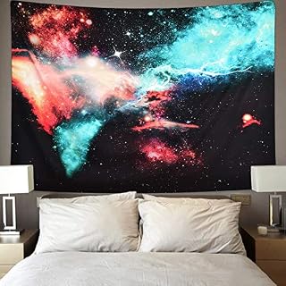 BLEUM CADE Galaxy Tapestry Universe Starry Sky Tapestry Psychedelic Cosmic Tapestry Outer Space