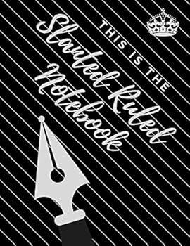 Paperback Slanted Ruled Notebook: caligraphy kits for beginners, left handed writing, journal left handed, handwriting left handed, handwriting for lefties, ... notebooks (110 Pages, Blank, 8.5 x 11) Book