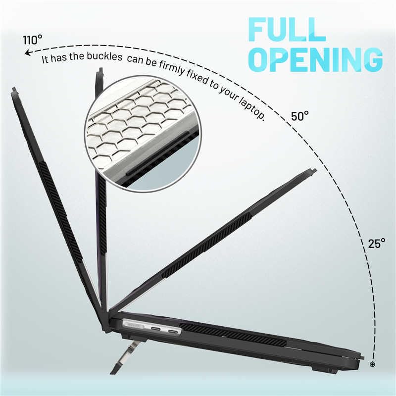 Generic Funda rígida compatible con MacBook Pro de 14 pulgadas (M2 Pro 2023) A2799 (Couleur: negro) Funda rígida con soporte frontal y trasero