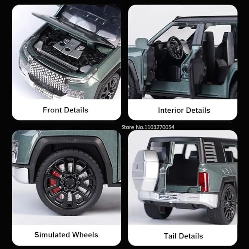Image of Galaxy Hi-Tech BYD Looking up at U8 1:32 Scale Model Car Exclusive Alloy Metal Pull Back Die-cast Car with Openable Doors & Light Music Best Gifts Toys Kids【Colors as Per Stock】