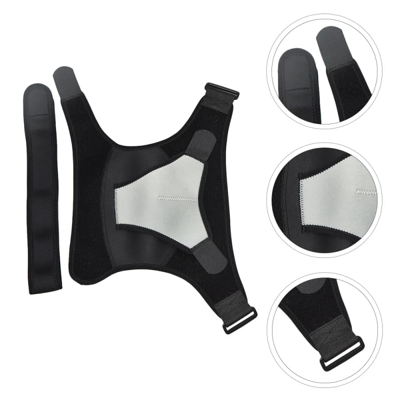 Healeved Adjustable Shoulder Support Brace Shoulder Compression Strap for Sports Recovery Joint Stability Hiking Basketball Tennis 15.74 X 10.23 X 0.39 in