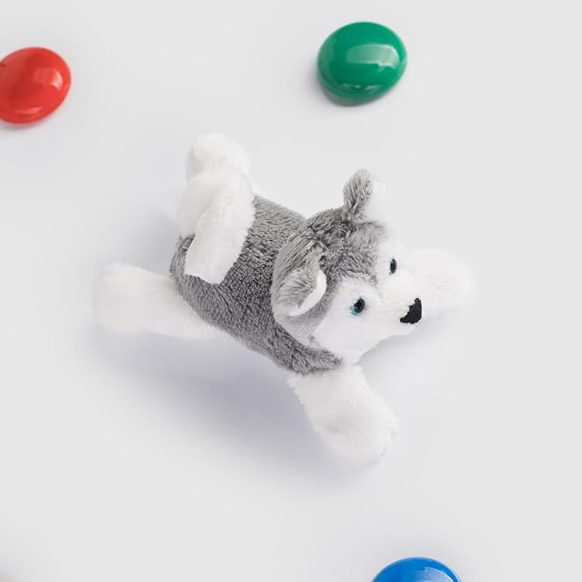Foto 2 de 3 de Schaffer 3504 Perro de Trineo Imán de Peluche, Blanco