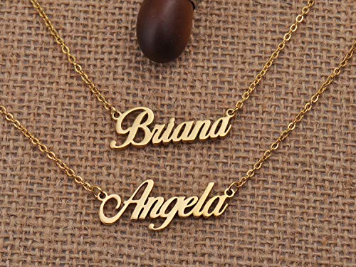 HUAN XUN Personalized Name Necklace Custom Letter Necklace for Womens2