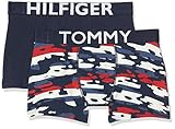  Tommy Hilfiger Jungen 2P Trunk CAMO Stripe Badehose, Mehrfarbig (Multi 034), (Herstellergröße:14-16) (2er Pack)