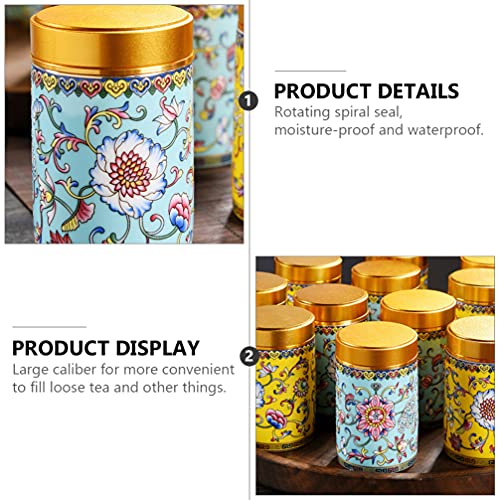Cabilock Pote de cerâmica com tampa hermética para café, jarra de porcelana retrô, pote de temperos