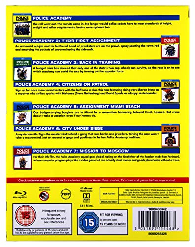 Police Academy: The Complete Collection [7 film] [Blu-ray] [1984] [2013] [Region Free]