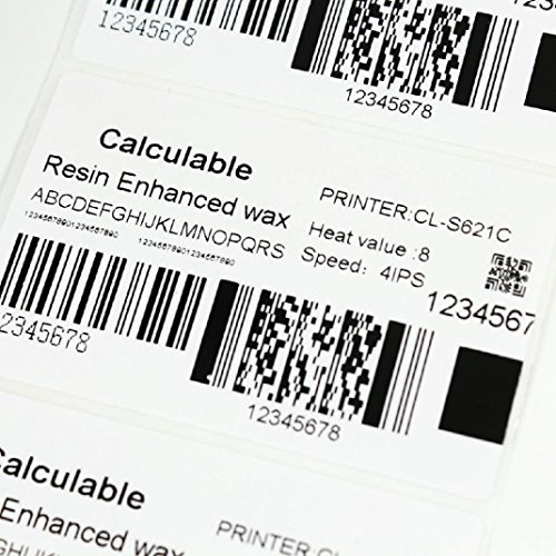 Defmate 12 Count 4.33" X 243' (110Mmx74M) Thermal Wax Ribbons 1/2" Core Thermal Transfer Wax Ribbon For Zebra,Tec,Datamax,Intermec,Avery,Citizen,Sato,Tsc,Godex,Argox #TOP7