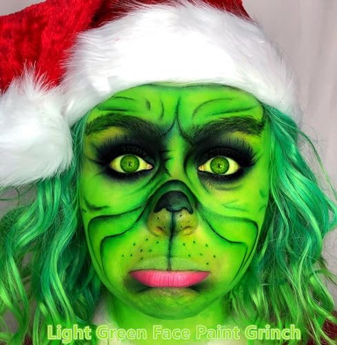 Go-Ho-Cream-Blendable-Light-Green-Face-Paint-Stick-106-OzFull-coverage-Light-Green-Body-Paint-Stick-for-Halloween-Cosplay-SFX-MakeupWaterproofSt-Patricks-Day-Accessories