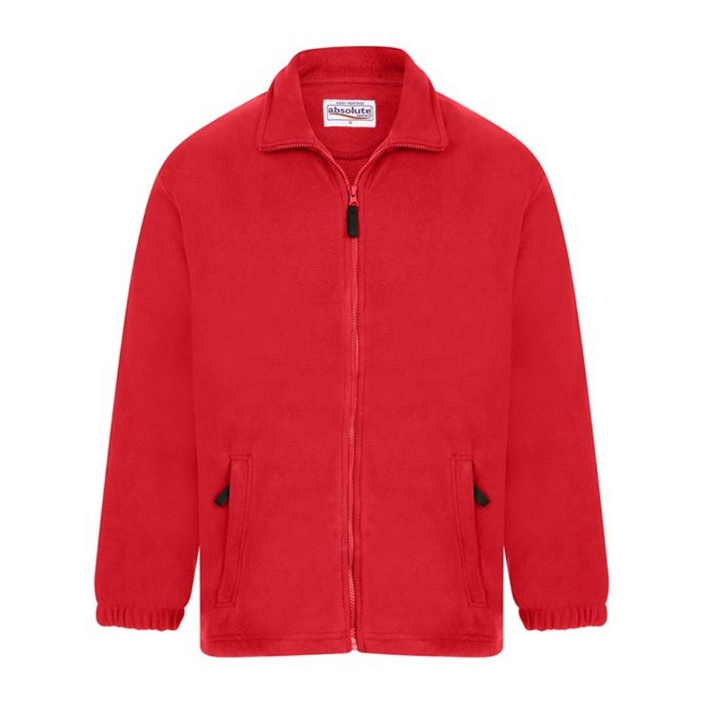 Absolute Apparel Men's Red Heritage Full Zip Fleece (Xl) (Red)