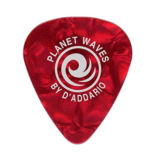 Planet Waves 1CRP4-10 - Púa (tamaño medio, paquete de 10 pack), color rojo