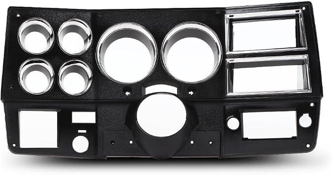 G-PLUS Truck Dash Bezel Panel with A/C Wiper Switch Hole Lower Cover Compatible with Chevy GMC Truck Blazer Suburban 1981-1983 Black 14023004