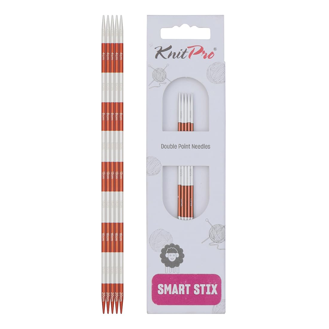 KnitPro Smartstix Double Pointed Needles 8" (20cm) | 3.00mm