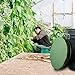 AUSCAMOTEK Swivel Bucket Lid Seat with Padded Camo Pail Top Seat Cushion for Hunting Fishing Gardening Quiet and Comfortable-Green