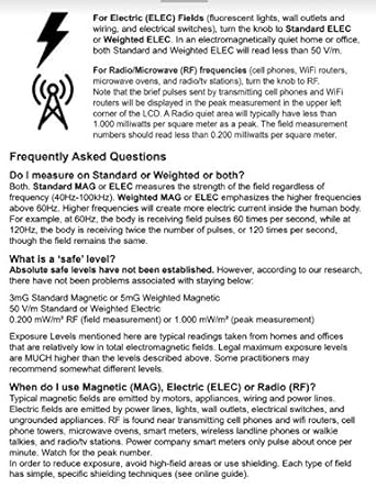 TriField EMF Meter Model TF2 Made in USA - #1 Worldwide Handheld EMF Detector for Magnetic/Electric/Radio Fields with Unlimited Free Support in the U.S. to Help Solve Your EMF Problems