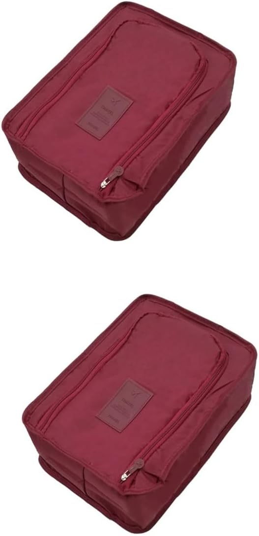 TENDYCOCO Travel Bag 2pcs Storage Bag Shoe Bags Portable Shoes Organizer Toiletry Travel Foldable Shoebox Foldable Shoes