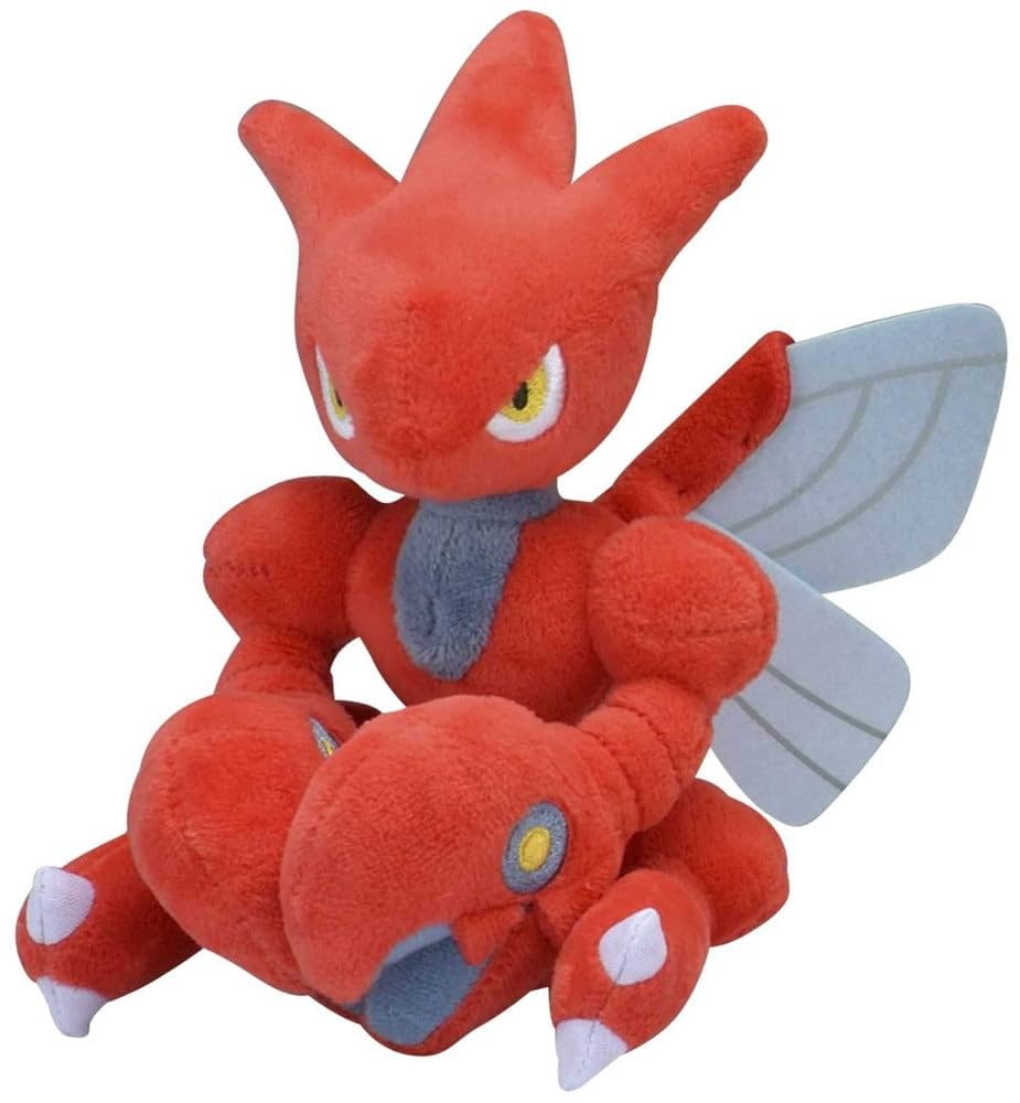 Pokémon Center: Scizor Sitting Cuties Plush, 6 ½ Inch