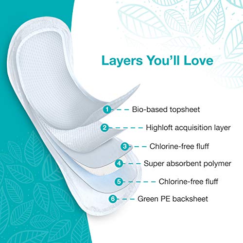 Veeda Natural Premium Incontinence Pads, For Bladder Leakage Protection, Moderate Absorbency, Long Length, 20 Count #TOP2