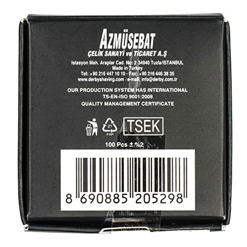 Promax Professional Straight Edge Razor-Barber Razor With 100 Derby Blades-Close Shaving Men's Manual Shaver Safety Stainless Steel-160-10031 #TOP5