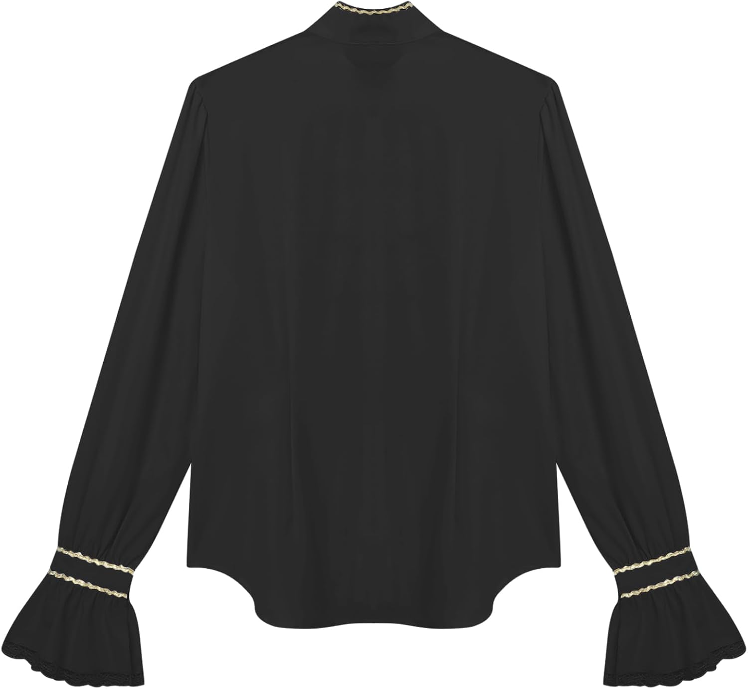Linjinx Mens Renaissance Pirate Shirts Victorian Steampunk Vampire Tops Gothic Medieval Halloween Costume