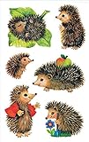 Tolle Designs: besonders liebevoll gestaltete Igel-Sticker mit beliebtem Motiv. Die süßen Papiersticker sind Ideal für jeden kleinen Tierfreund