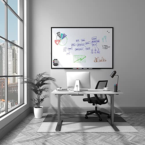 Tru Red Magnetic Porcelain Dry Erase Board, Black Frame, 6-Ft X 4-Ft (Tr61190) #TOP1