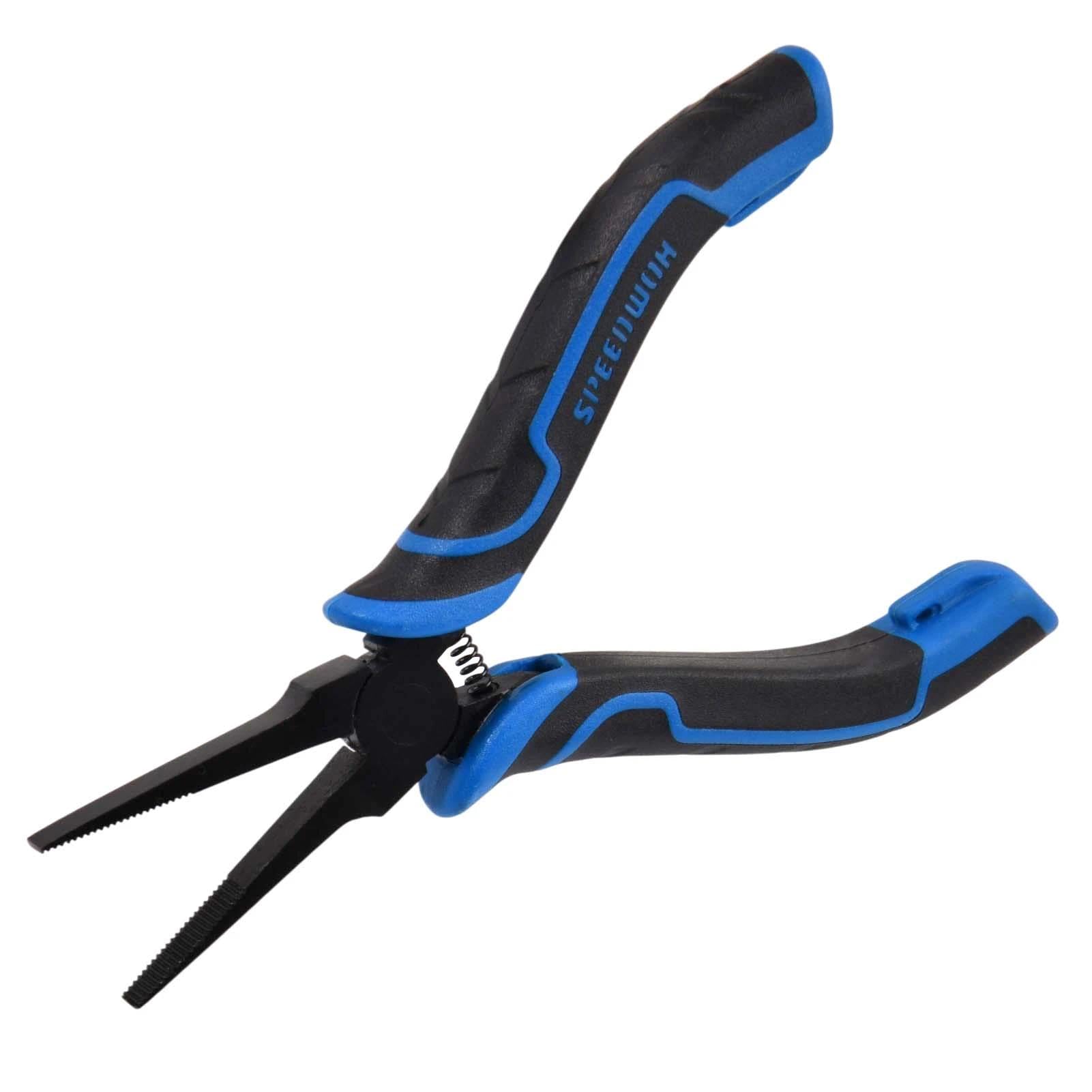 SPEEDWOX 5 Inch Thin Flat Nose Pliers for Jewelry Making & PCB Repair