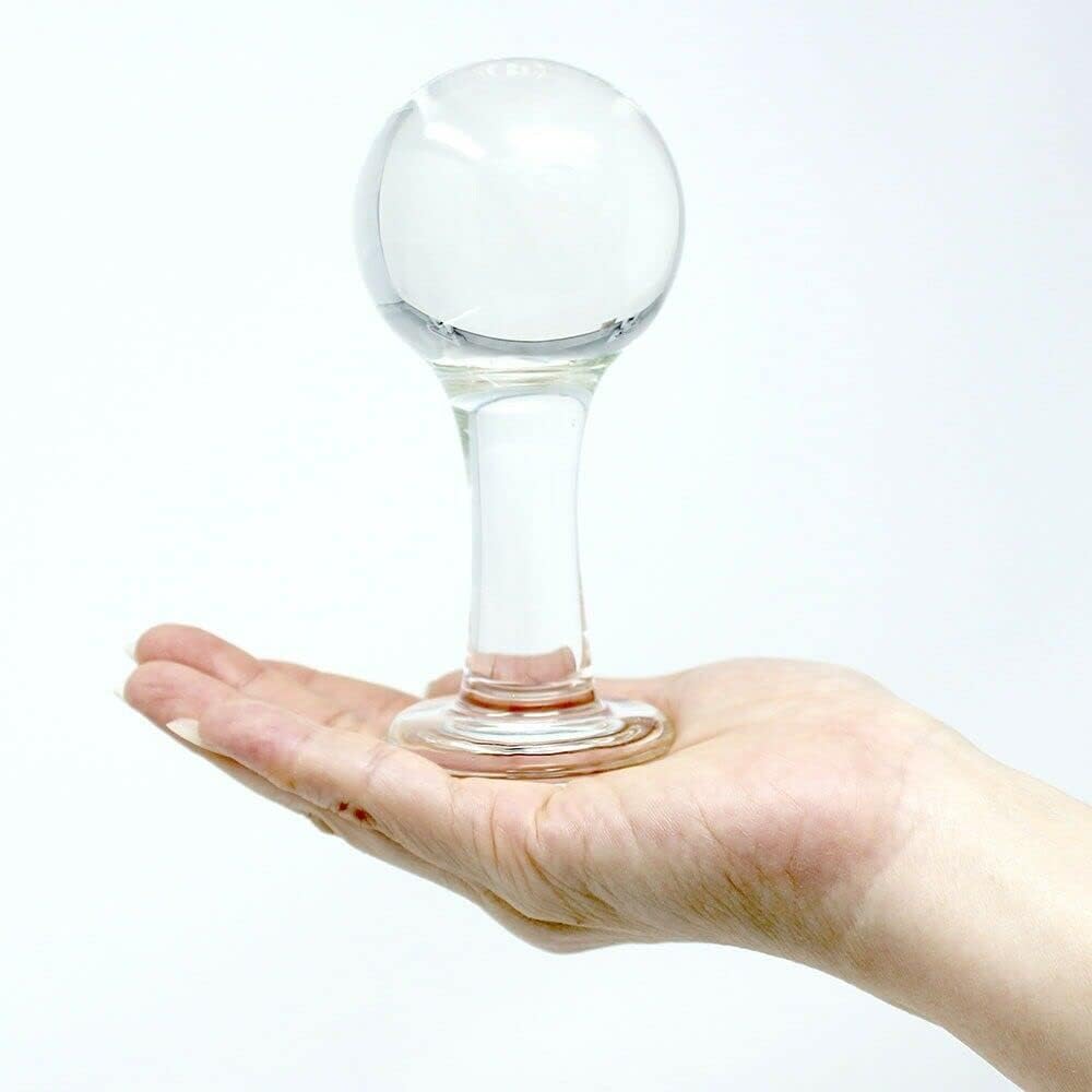 [WALLER PAA] Glass Orb Big Ball Shaped Anal Butt Plug Anal Stretcher Stretching Sex Toys