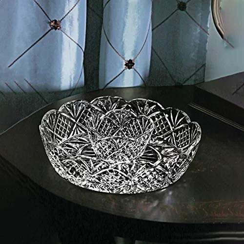 Beautiful Decorative Chip And Dip Set, Dessert And Snack Server 12-Inch Crystal Entertaining Chip And Dip Serveware #TOP1