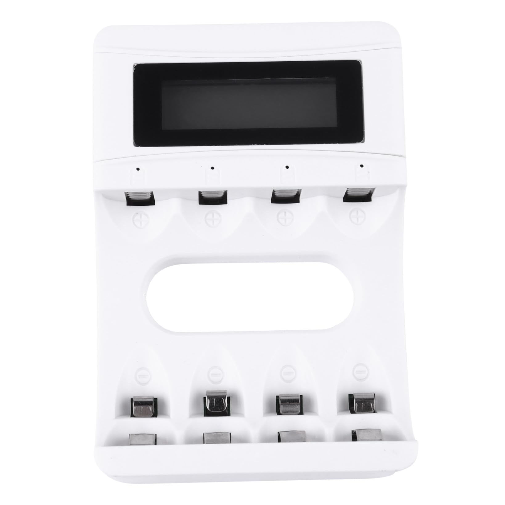 OSALADI 2stücke Lcd Batterie Ladegerät Mit Schlitzen Wiederaufladbarer Akkulader Mit Hochauflösendem Display Für Effizientes Laden Für Verschiedene Akkutypen