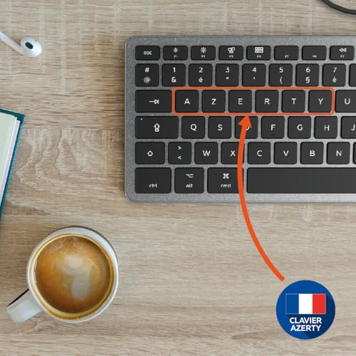 Clavier français AZERTY pour Mac Mobility Lab filaire USB gris sidéral noir - 2