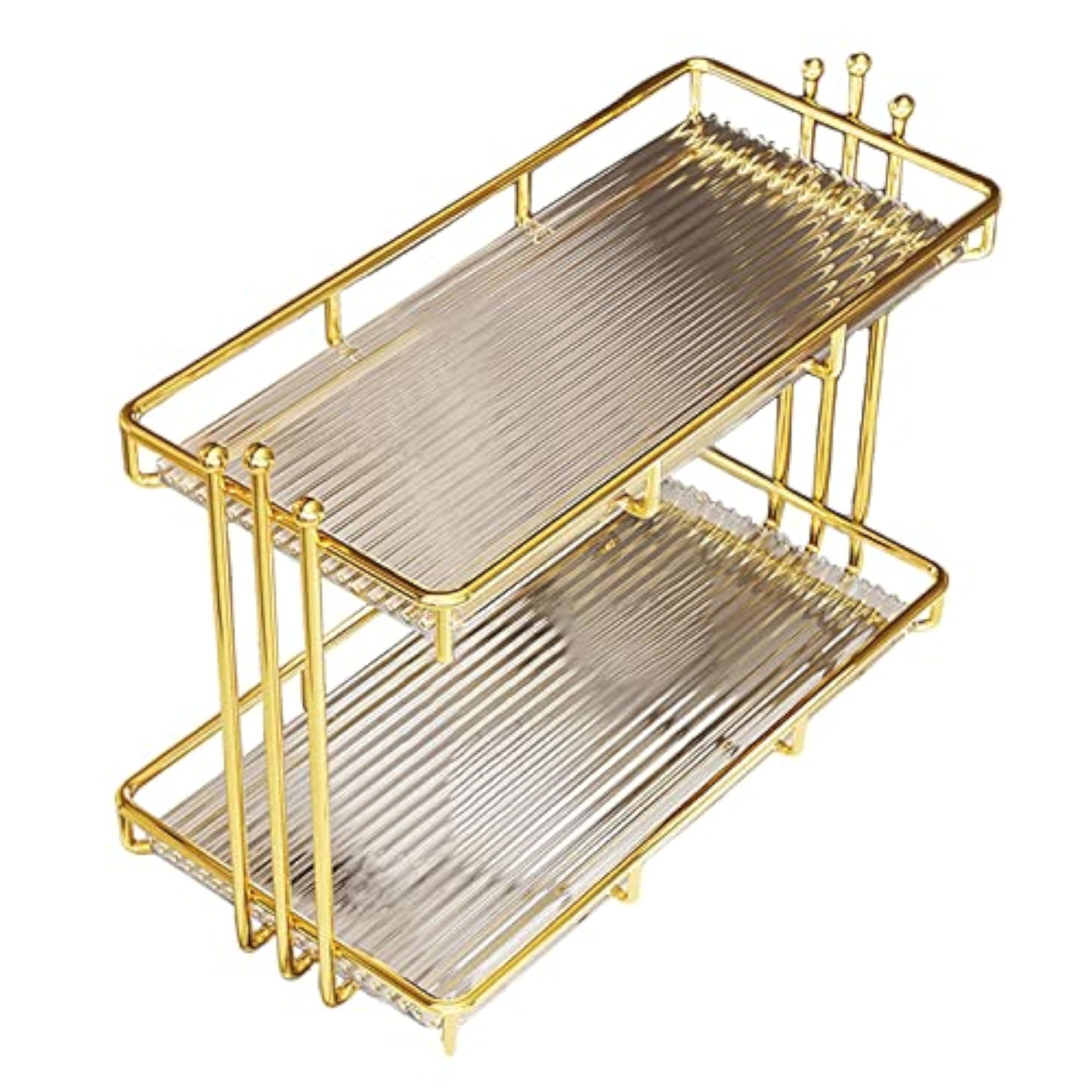 Bathroom Vanity Tray, Kitchen Seasoning Storage Shelves