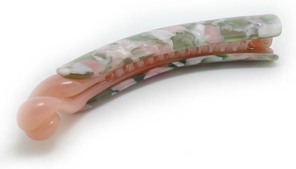 Meilliwish Noble Leopard Banana Hair Clip (H09)(DarkPink) - Image 3