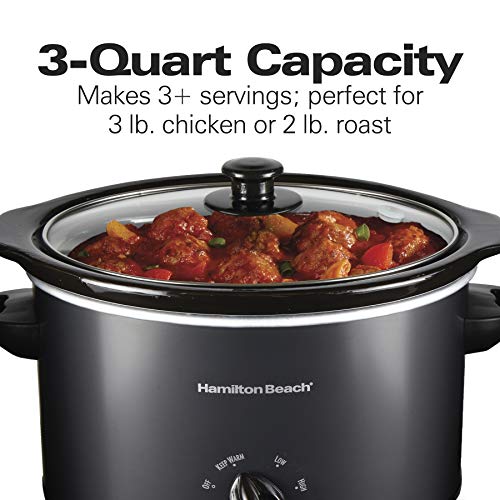 Hamilton Beach 33231 3-Quart Slow Cooker With Dishwasher-Safe Crock & Lid thumb #1