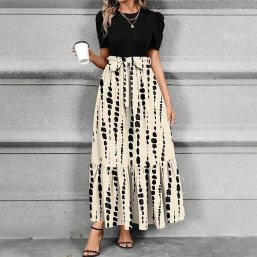Womens Long Sleeve Maxi Dress Elastic Wasit 2025 Wedding Guest A Line Dresses Flowy Bohemian Casual Fall Winter Dress4