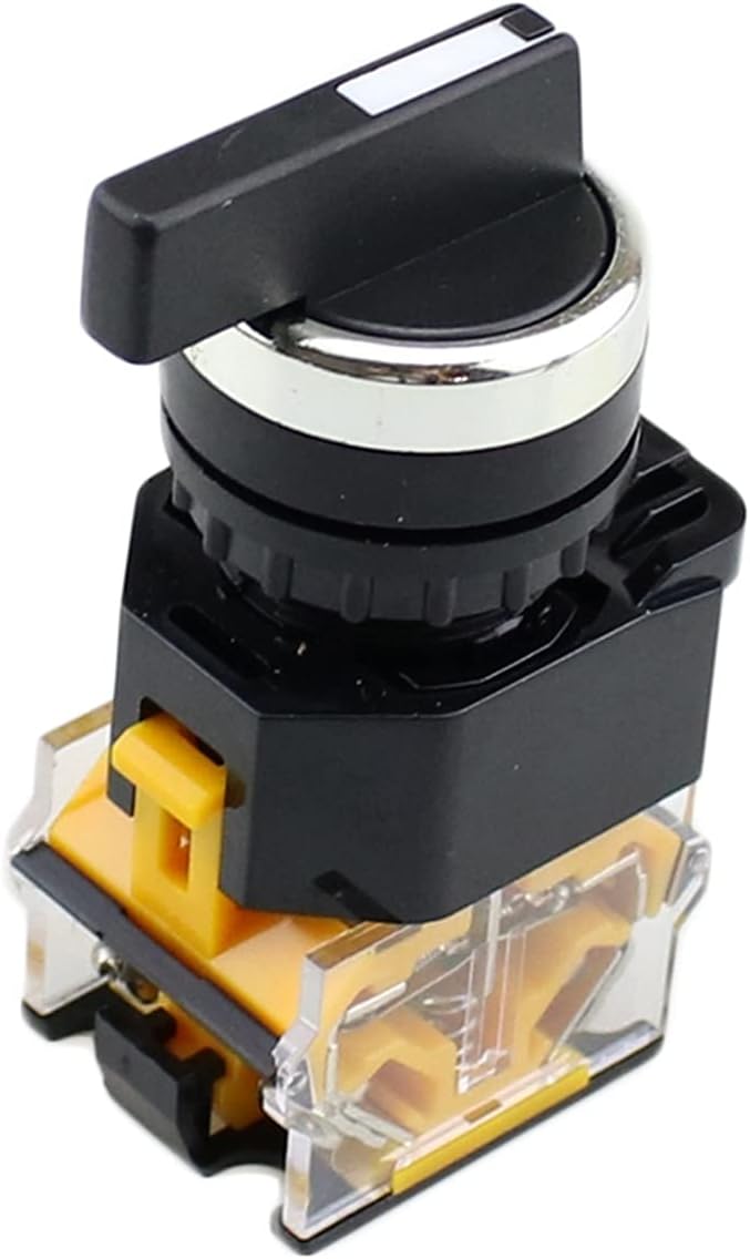 LA38 2 Position 3 Position 1NO /1NC Series Quality Knob Switch (Color : 2 Position 1no 1nc)